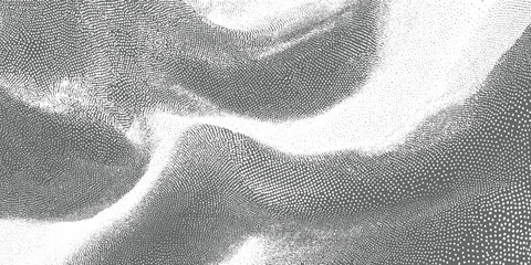 Abstract grayscale stippled texture with flowing organic shapes and light gradients background pattern 1