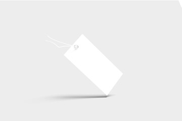 Blank Label Tag Mockup