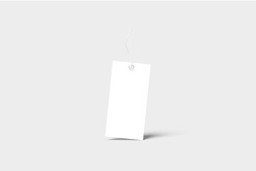 Blank Label Tag Mockup