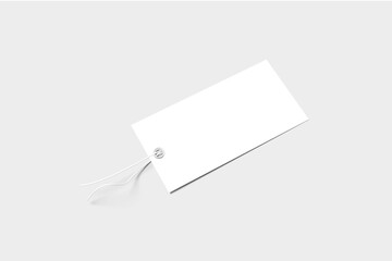 Blank Label Tag Mockup