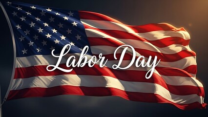 Vibrant American flag honoring the spirit of Labor Day, a symbol of national unity and a tribute to the dedicated workforce that builds our country