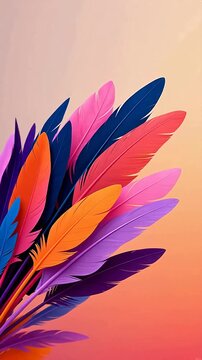 VibrantFeatherClusteronWarmGradient