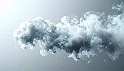 A soft and realistic smoke cloud overlay with transparent background, suitable for visual effects, photo manipulation, and atmospheric design.