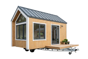 Modern tiny house on wheels