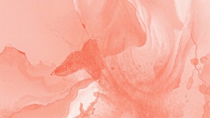 Naklejka premium Abstract watercolor painting in shades of pink and coral.