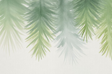 Delicate watercolor background with soft green tones for elegant design. perfect for nature-inspired themes and serene art projects.