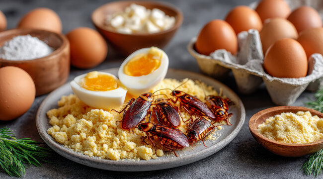 Viral food mishap featuring insects in eggs ignites strong social media backlash and disgust