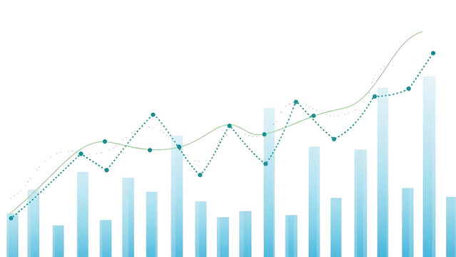Transparent or png stock market investment trading graph growth.Trade business analytics graph and financial chart.Business trade analytics line graphs and financial chart investment. PNG chart - Powered by Adobe