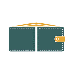 Open wallet with cash Vector