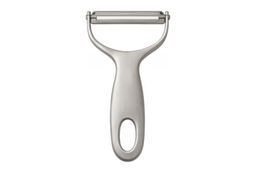Metal vegetable peeler kitchen utensil transparent background