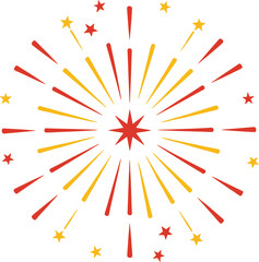 New Year Fireworks Burst Icon