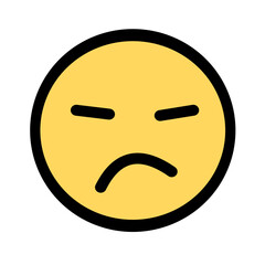 Funny emoticons with facial expressions