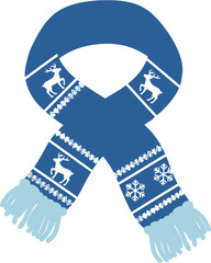 Winter Knit Scarf Pattern Icon