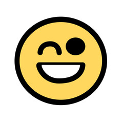 Fototapeta premium Funny emoticons with facial expressions