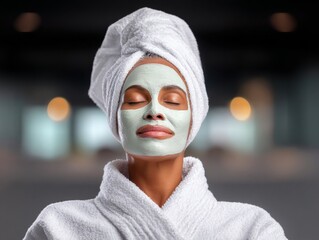 Teen girl enjoying spa treatment