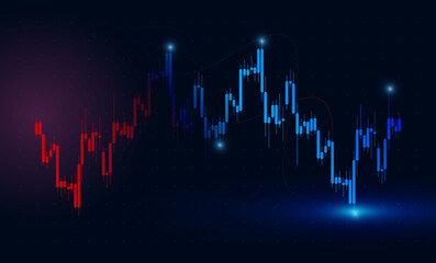 Stock trading graph with financial indicators, index movement, and price analysis. and Finance background featuring stock chart, price analysis, index trends, and trading