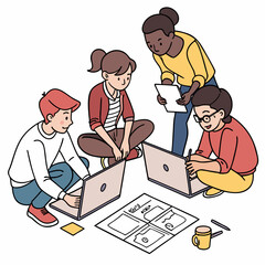 Team collaboration on digital projects