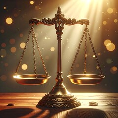 golden scales of justice