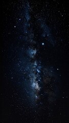 Fototapeta premium Milky Way Galaxy Shines Brightly Above Earth on a Starry Night