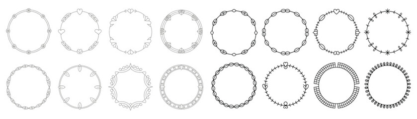 Obraz premium Collection of intricate circular designs