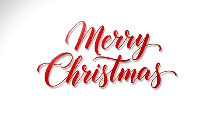 Elegant Merry Christmas Calligraphy Design