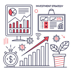 Investment strategy infographic