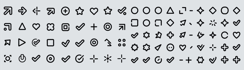 Collection of various symbols and icons