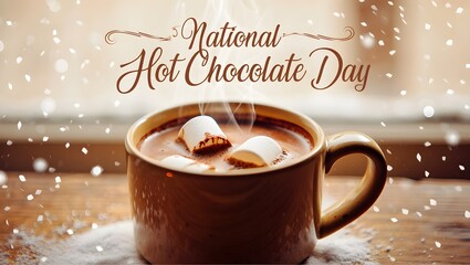 Celebrating national hot chocolate day with cozy warmth