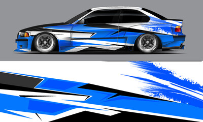 car livery graphic vector. abstract grunge background design for vehicle vinyl wrap and car branding