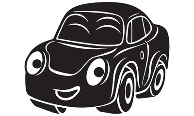  Cartoon Car Mascot Icons &ndash; Cute Smiling Race Car Vector Set .