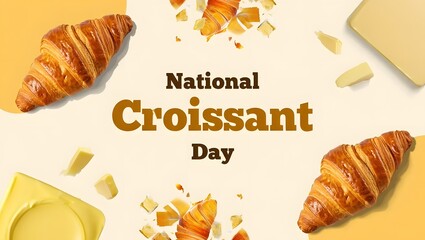 Celebrating national croissant day with delicious baked goods