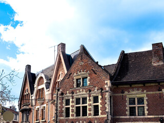 Antique building view in Valenciennes, France
