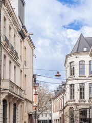 Street view of Valenciennes in France