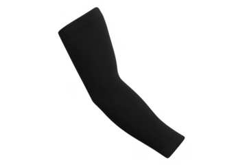 Black compression arm sleeve for athletic performance and protection
