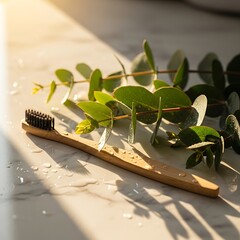 Bamboo Brush Still Life.