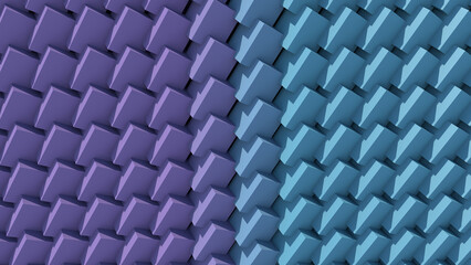 abstract 3d background of blue cubes