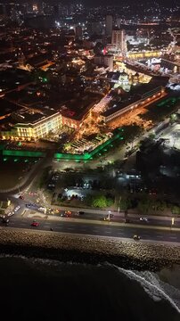 Baluarte de San Francisco Javier, Cartagena de Indias: Vista A&eacute;rea de Murallas y Centro Hist&oacute;rico | Aerial View of the Bastion, Historic Walls and Colonial City in Colombia.