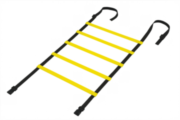 Yellow agility speed ladder training equipment
