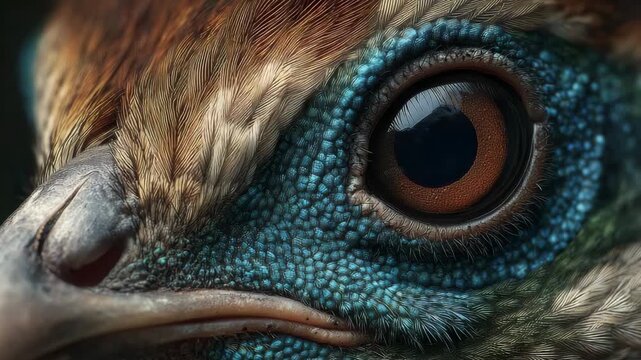 Closeup of bir's eyes