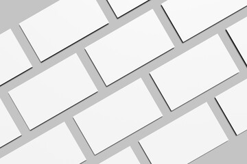 Slides presentation blank mockup 3d Rendering