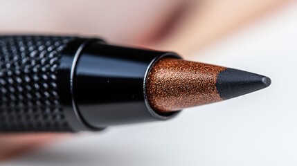 Close-up of a mechanical pencil lead, writing tool, detail, macro shot, office supply, stationery, background blur