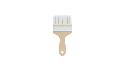 Paintbrush on white background