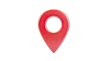 Red 3D Map Pin