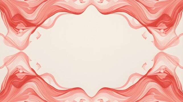 Pink abstract background with hearts and vintage floral ornaments featuring roses and butterflies for a wedding invitation or Valentine's Day greeting card design