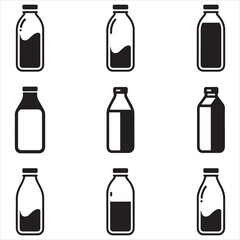 Milk Bottles Svg Clip Art