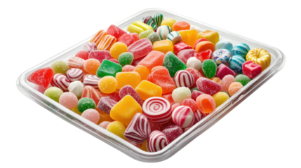 Mixed gummy candies collection sugary sweets variety pack