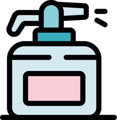 Obraz premium Sanitizer bottle spraying, emphasizing hygiene and disinfection practices for maintaining cleanliness