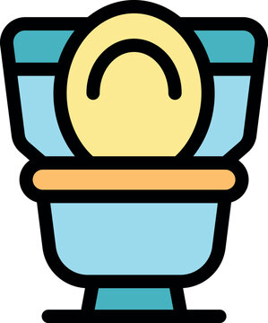 Bio toilet icon, demonstrating eco friendly sanitation solutions for bathrooms and wcs