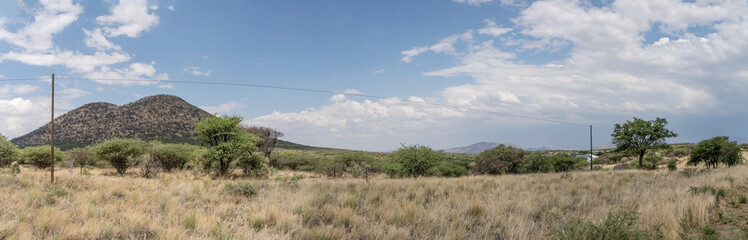 green country landscape near Hohewarte, Namibia