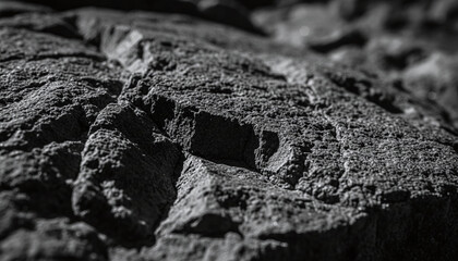 Rough Stone Texture Background with Deep Shadows